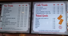 Prices for a cafe in the USA, At a Cafe in San Francisco 