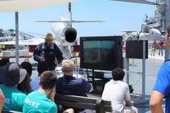 Aircraft carrier USS Midway, Former military give lectures 