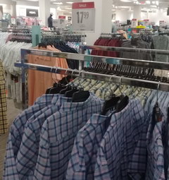 US prices for clothes, Plaid shirts 