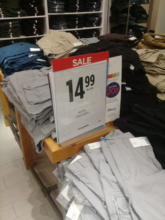 US prices for clothes, Pants 