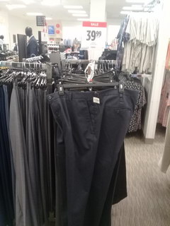 US prices for clothes, office pants 