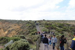 Port Campbell Park in Australia, Pathways, stairs and viewing platforms arranged