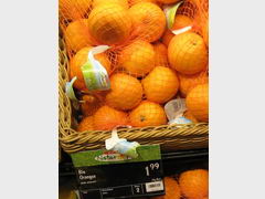 Prices for fruits in Vienna, Oranges