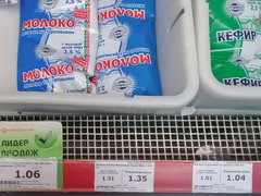 Grocery prices in Belarus, milk