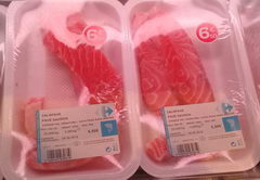 Цены на продукты в Брюсселе, филе лосося
