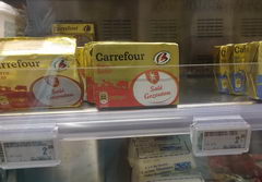 Prices in Belgium for dairy products, butter