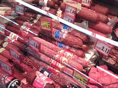 Цены на продукты в Болгарии, Цены на салями
