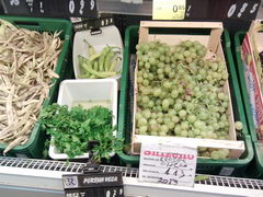 Food prices in Montenegro in Budva, Grapes and greens