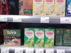 Grocery stores prices in Montenegro, Teas