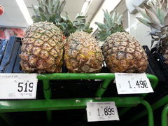 Prices of food in Chile, Pineapples 