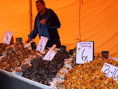 Prices on the market on the waterfront of Helsinki, Dried mushrooms