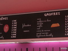 Цены в кафе во Франции, Блинчики в кафе