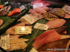 Hong Kong, food prices in a grocery, Chilled Fish