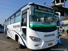Indonesia, transport to Samosir, Tuk Tuk, Bus SEJAHTERA in Parapat