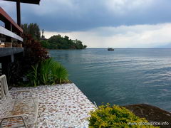 Indonesia, housing in Tuk Tuk, Inexpensive hotel with the Lake View