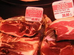 Цены в Барселоне на рынке, Сырокопченое мясо