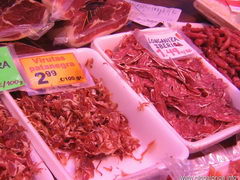 Цены в Барселоне на рынке, Нарезанный хамон