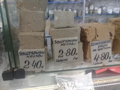 Цены на продукты в Риге на рынке, халва