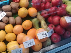Food prices in Jurmala, Fruits in the store
