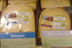 Food prices in Amsterdam, Dutch cheeses in the supermarket
