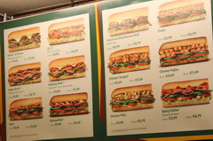 Food prices in Amsterdam in the Netherlands, Subway