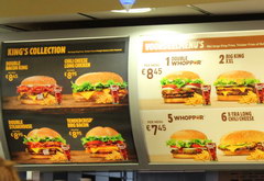 Food prices in Amsterdam in the Netherlands, Burger King