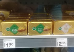 Supermarket prices in the Netherlands, butter