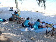 Philippines, Bohol, entertainment, Massage on the beach