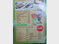 Philippines, Cebu, eating out prices, Prices for drinks