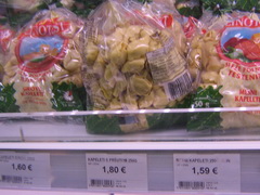 Food prices in Slovenia (Ljubljana) at grocery stores, Dumplings