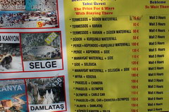 Attractions and entertainment in Antalya, Tourist taxis to the sights