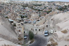 Cappadocia, Turkey, View of the city of Goreme