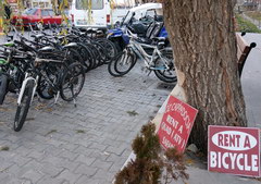 Transport in Göreme in Turkey, Bicycle rental