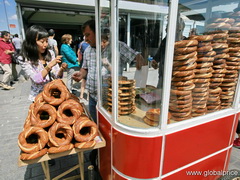 Food prices in Istanbul, Bagels