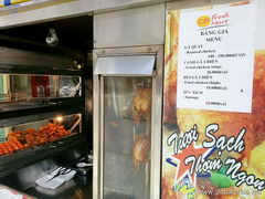 Вьетнам, Далат, цены на уличную еду, Уличная еда - Курица гриль