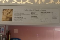 Food prices at Los Angeles Airport, Cost of desserts 