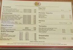 Prices for fast food in the USA, Prices for meals take-out 
