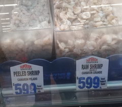Fish prices in the USA, Shrimp 