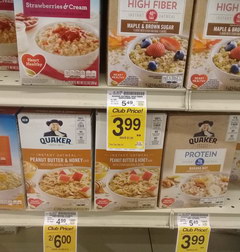 Prices in America for food, Various cereals 