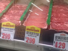 Цены в США на мясо, Говядина нарезанная охлажденная