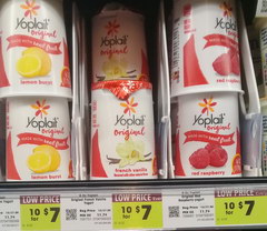 Cost of dairy products in the USA, Local yogurts 