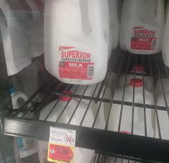 Стоимость продуктов в США, Молоко