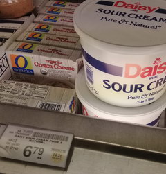 The cost of dairy products in the USA, Sour cream 