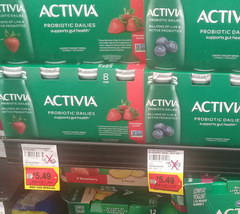 Cost of dairy products in the USA, Activia yogurt 
