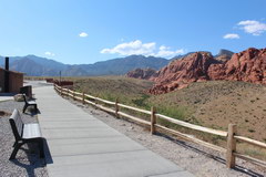 Paths benches toilets, Red Rock Canyon