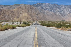 Palm Springs Aerial Tramway, road from the desert to the mountains 