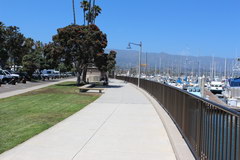 Santa Barbara, Embankment along the yacht club 