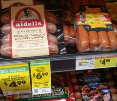 US food prices, Sausages for frying 