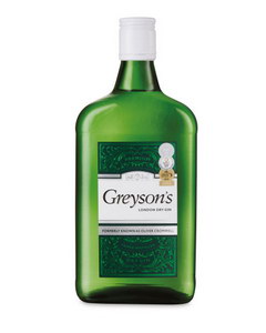 Alcohol prices in Britain in a supermarket, Greyson's London Dry Gin