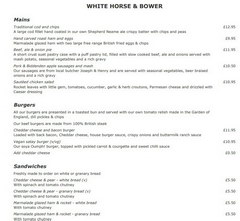 Food prices in London, Various food in an inexpensive bar